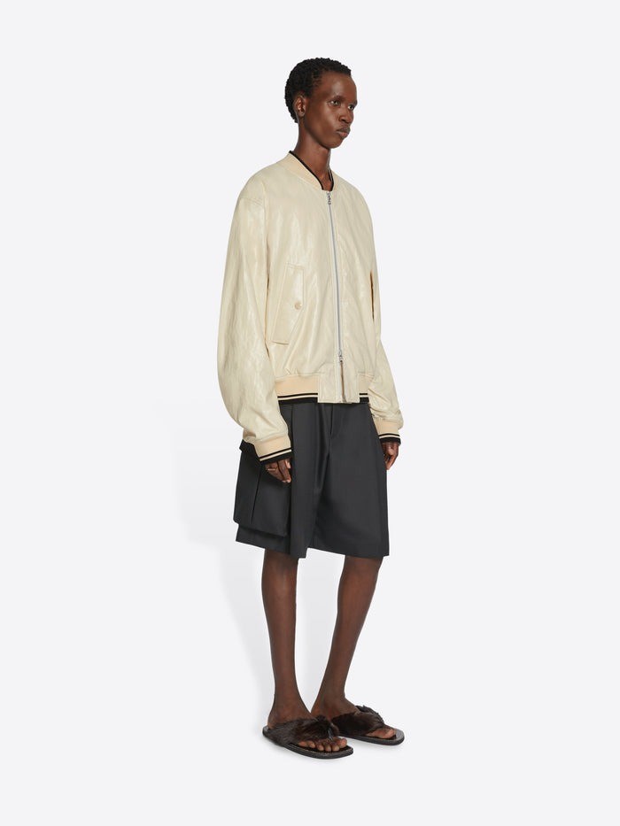 Dries Van Noten Long-sleeved Casual Jacket In Nude