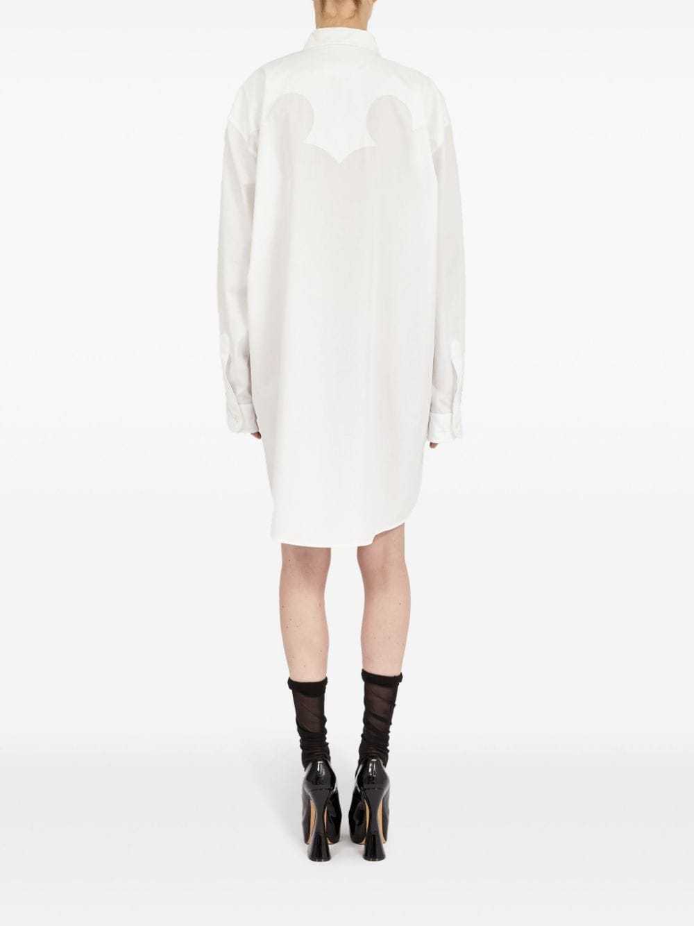 MAISON MARGIELA MAISON MARGIELA BUTTON-UP MINI SHIRT DRESS