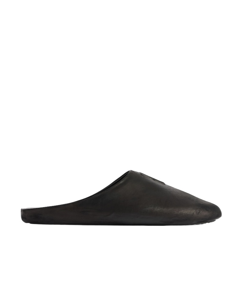 Balenciaga Château Mule Flat In Black
