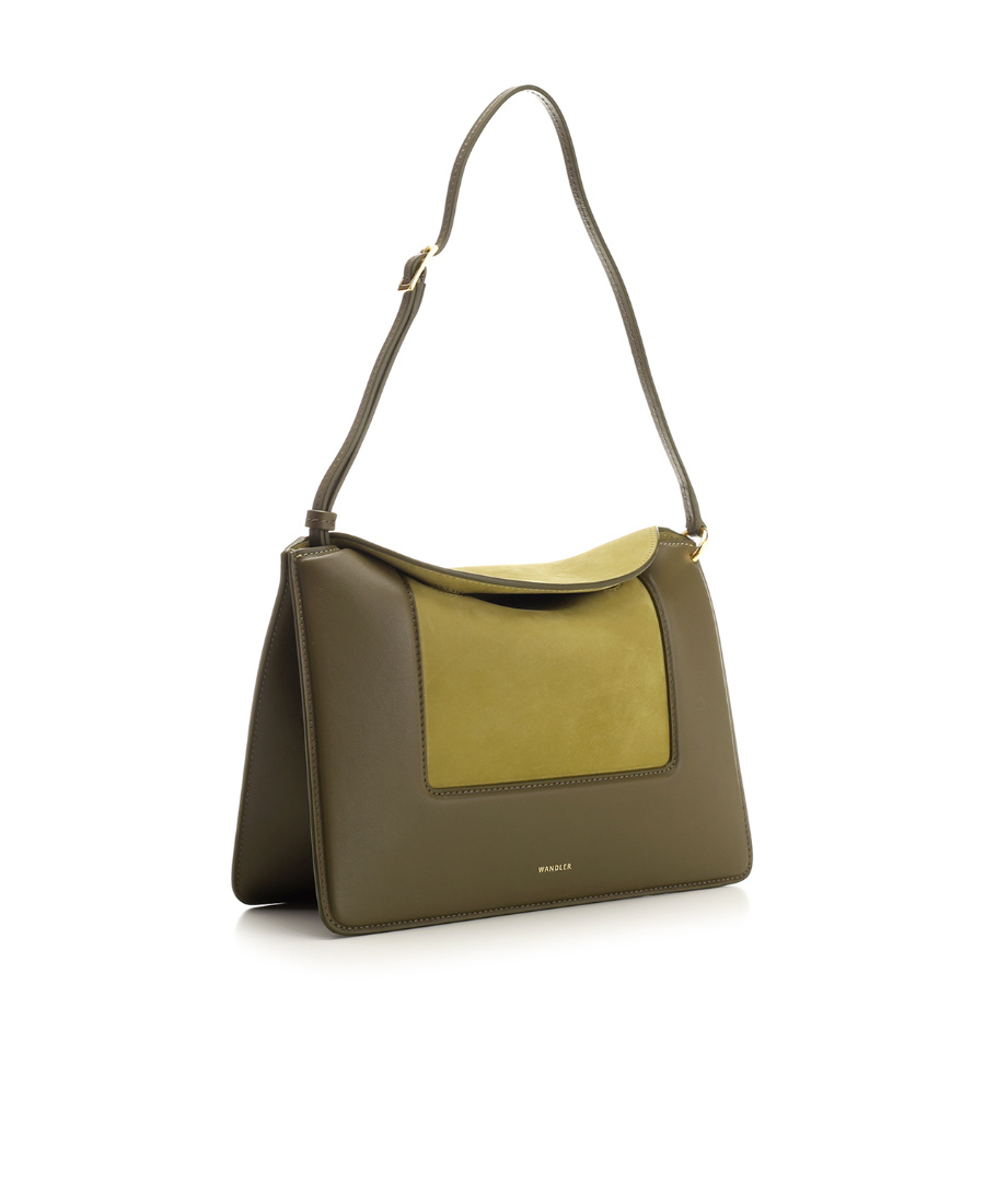 Wandler Logo Shoulder Bag In Green