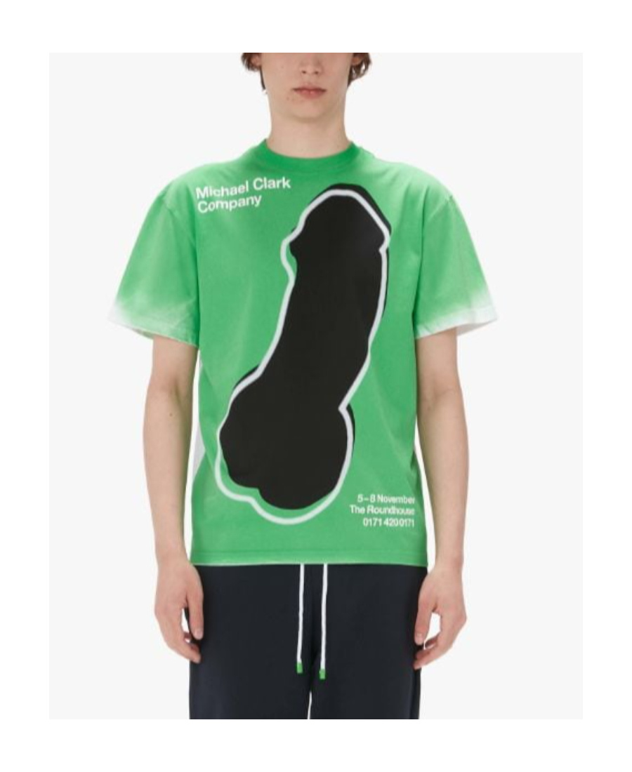 Jw Anderson Michael Clark Cotton T-shirt In Green