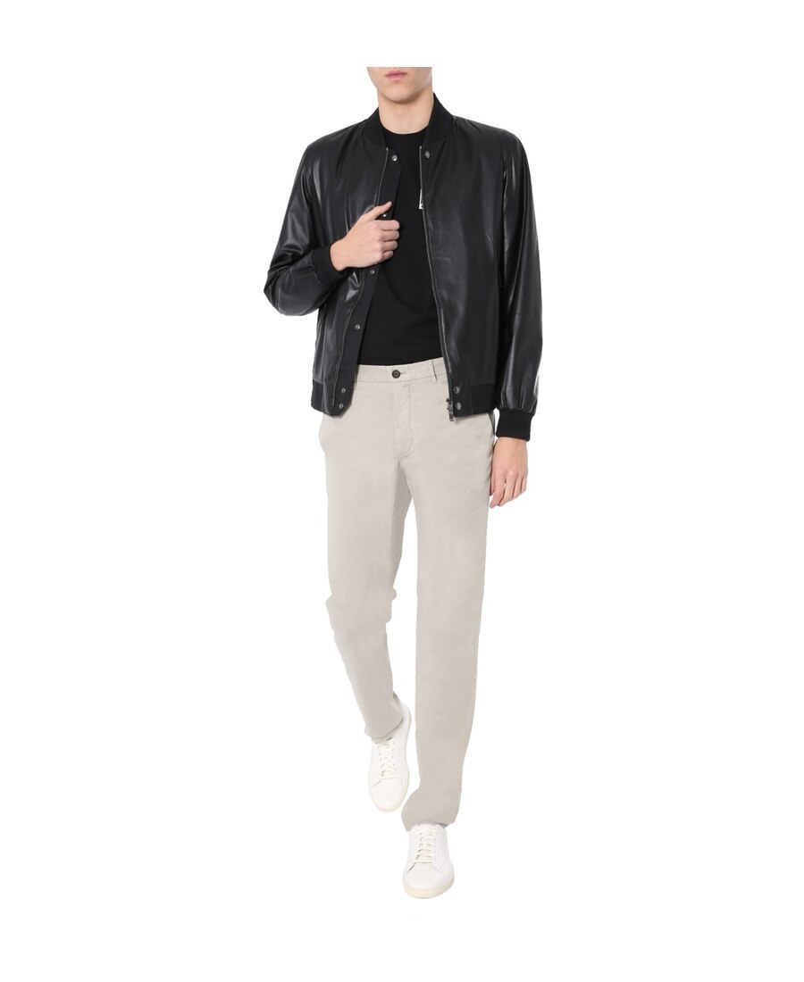 Shop Zegna Zipper Casual Jacket In Black