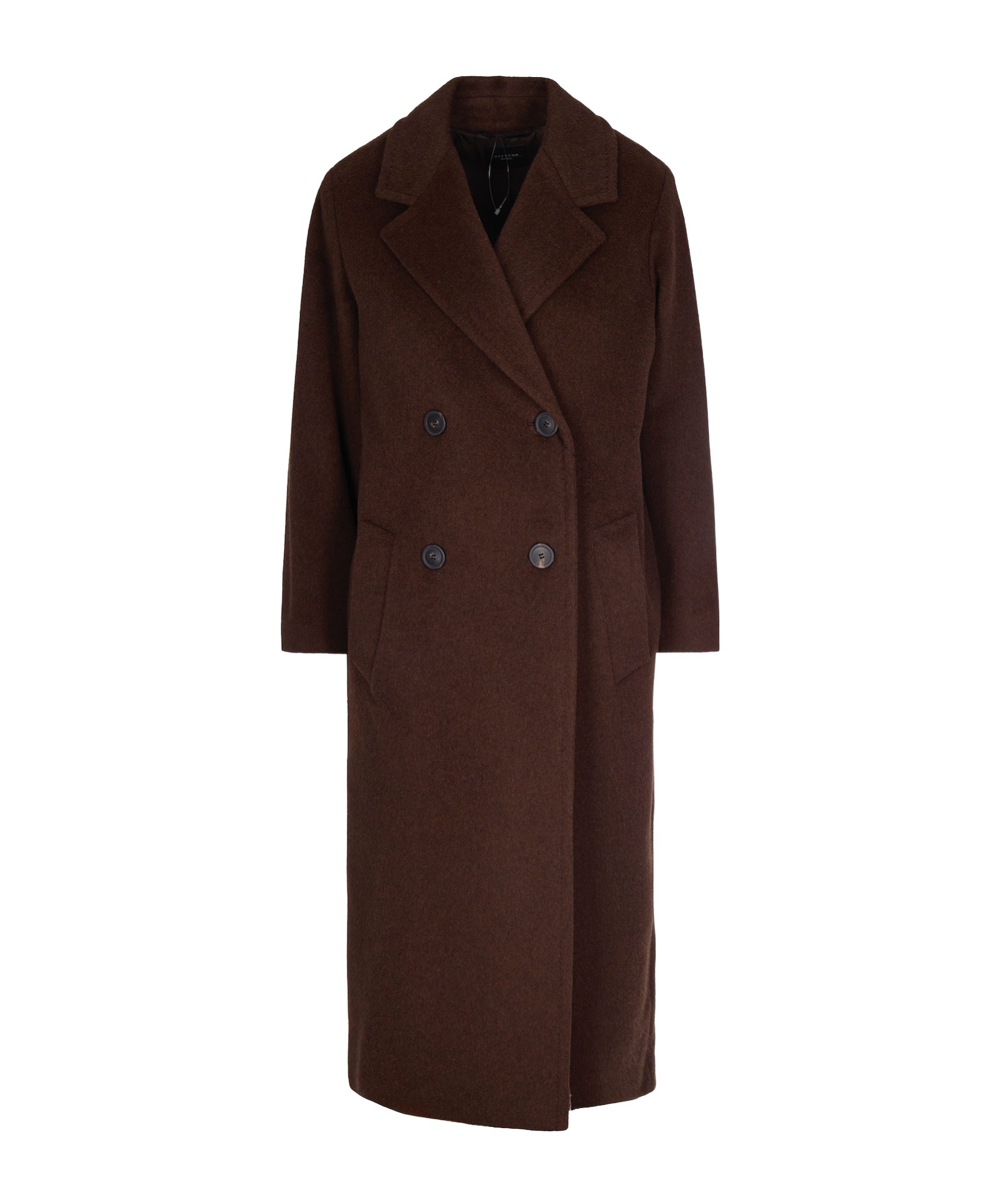 Weekend Max Mara Zufolo Double-breasted Coat In Brown