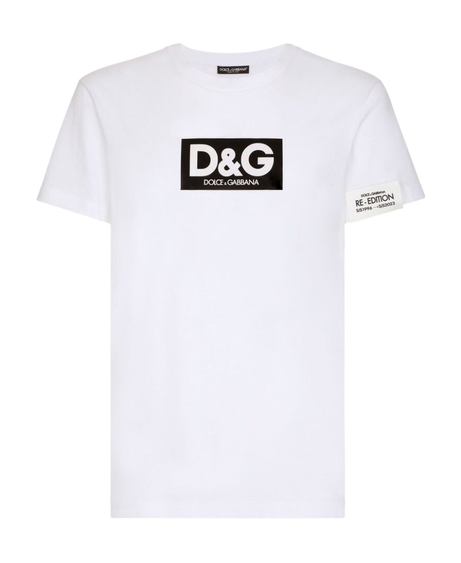 DOLCE & GABBANA DOLCE  GABBANA LOGO PRINTED CREWNECK T-SHIRT