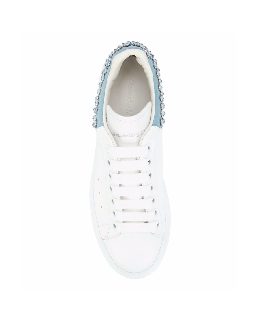 Alexander Mcqueen Logo Lace Up Casual Sports Shoes In White