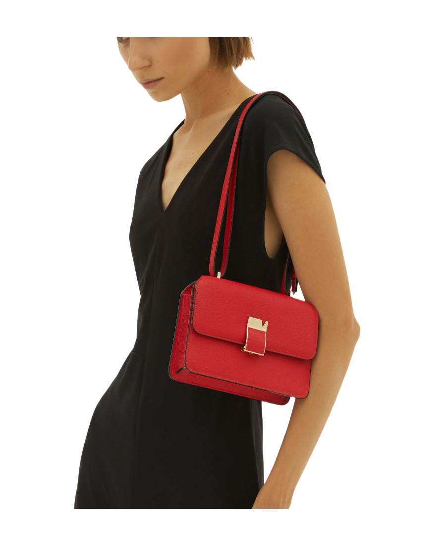 Valextra Nolo Mini Crossbody Bag In Red