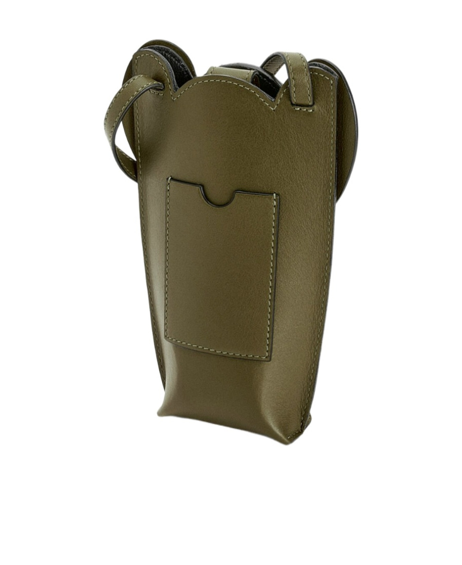 Loewe Baby Elephant Pattern Mini Bag In Green