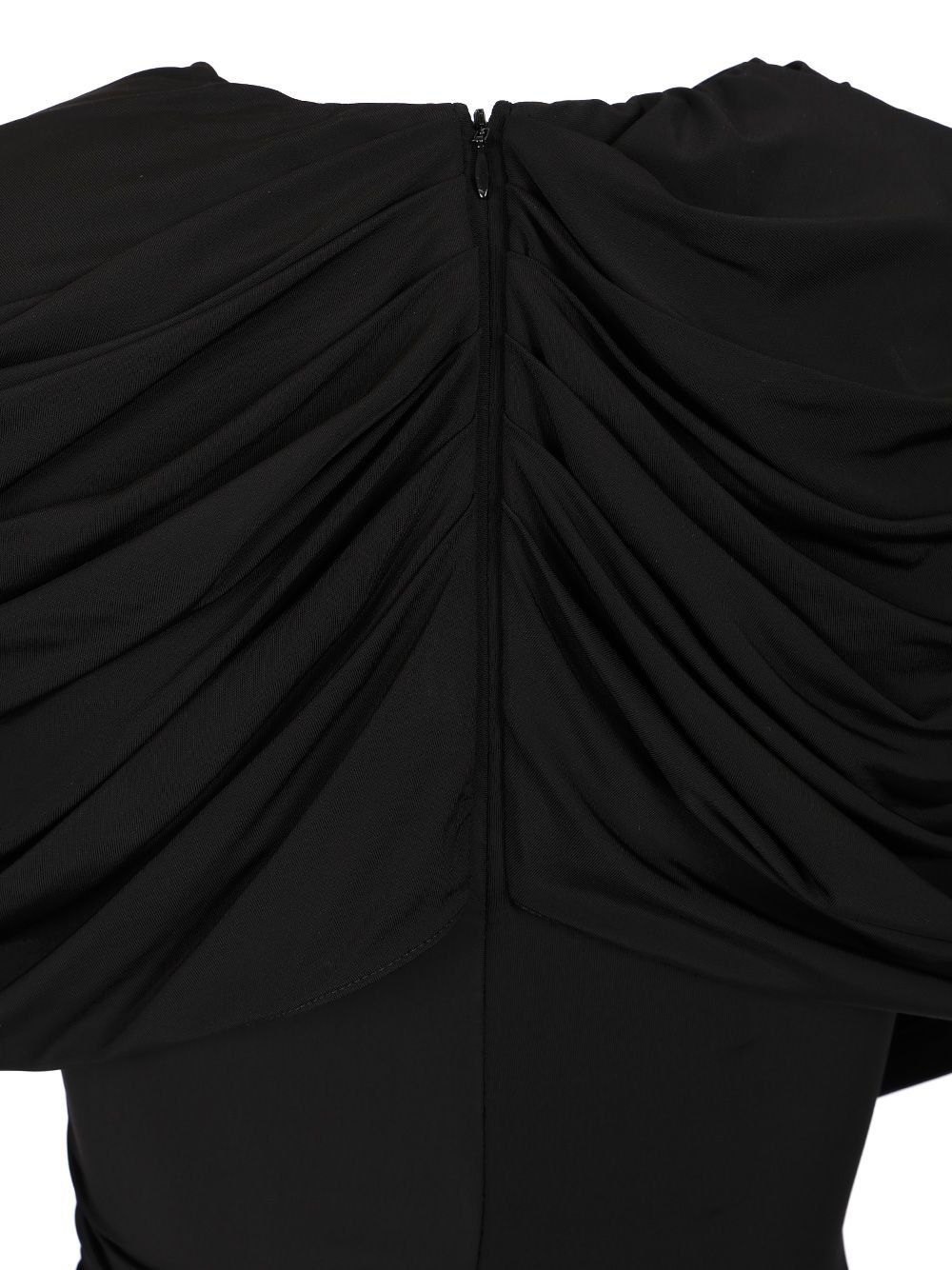 Stella Mccartney Midi Wrap Dress Dresses Black In Black