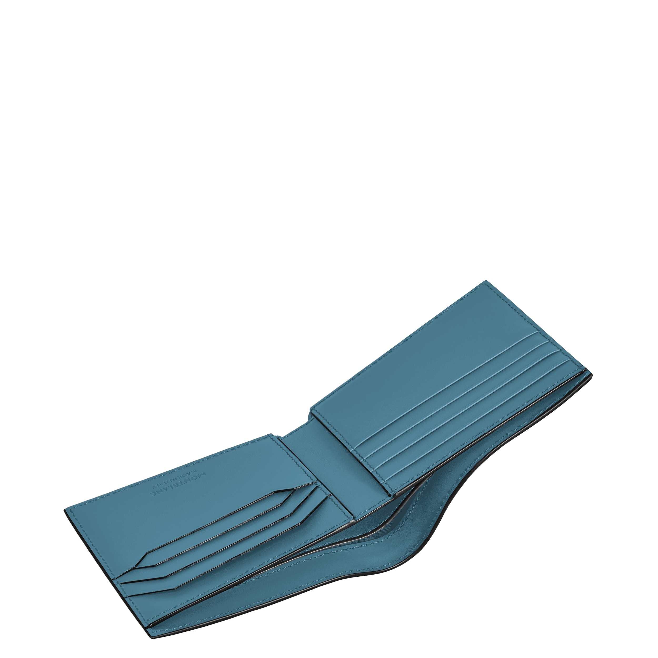 Montblanc Double-fold Wallet In Blue