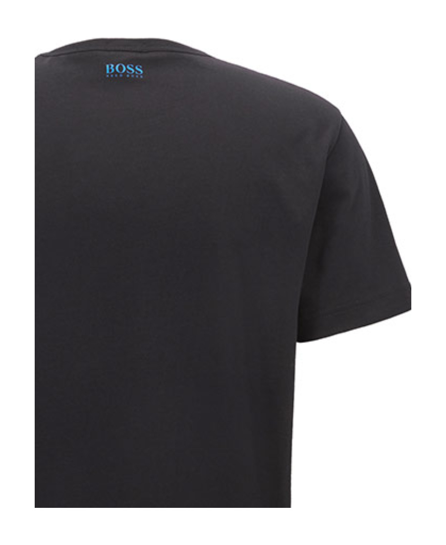 Hugo Boss Leisure Printed Short-sleeved T-shirt In Black