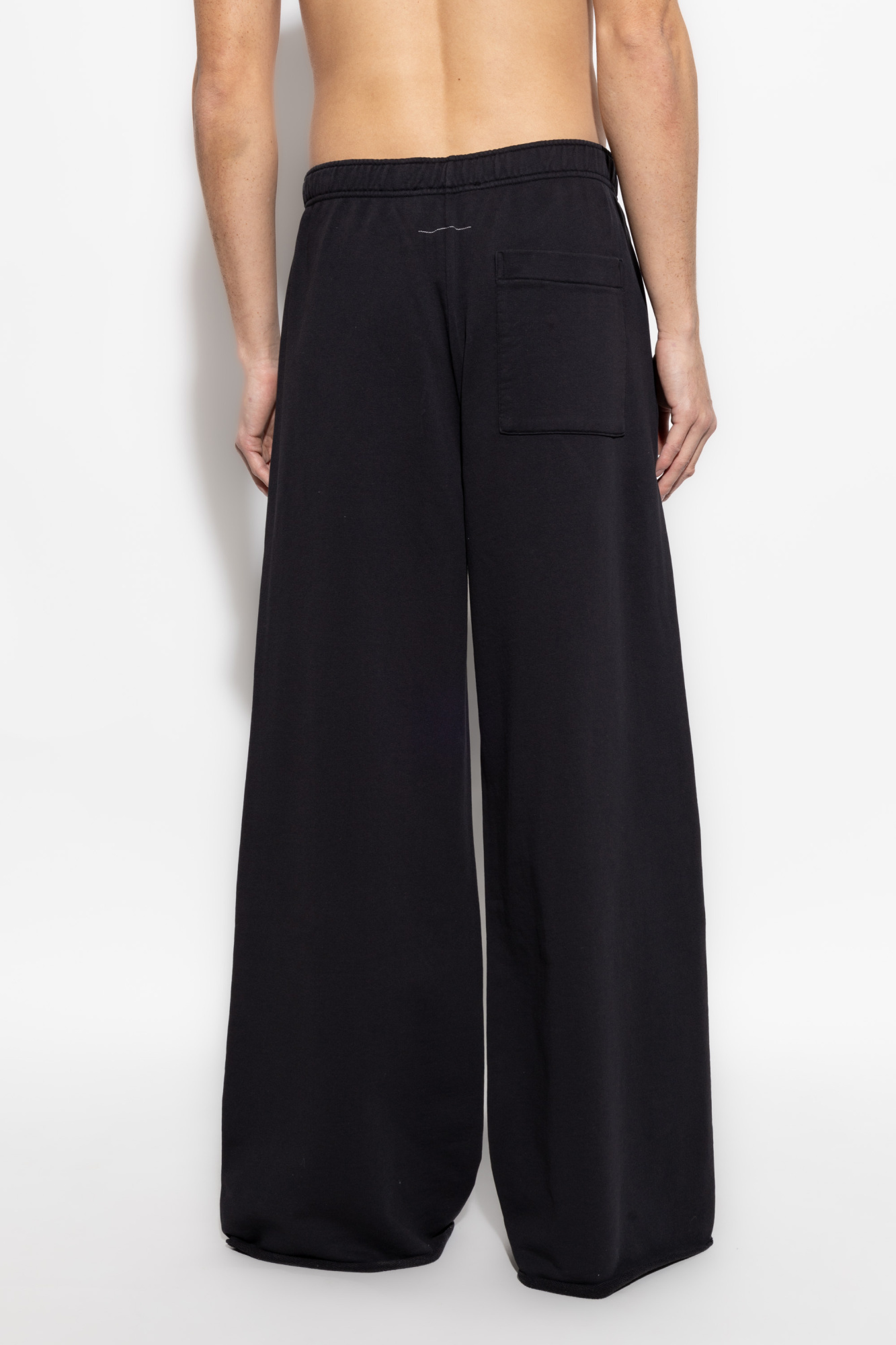 Mm6 Maison Margiela Numbers-motif Track Pants In Black