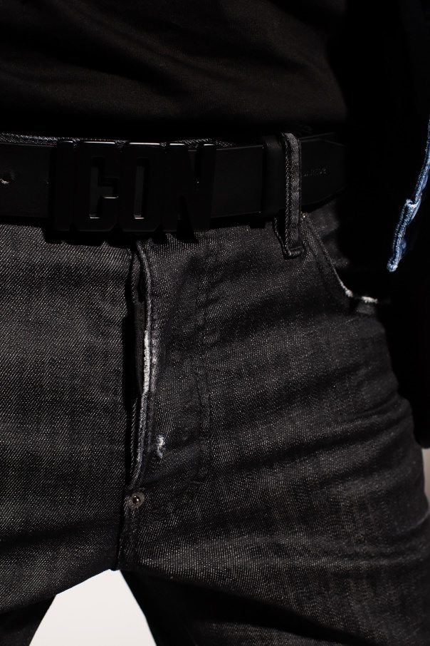 Dsquared2 Distressed-effect Skinny Jeans In Black
