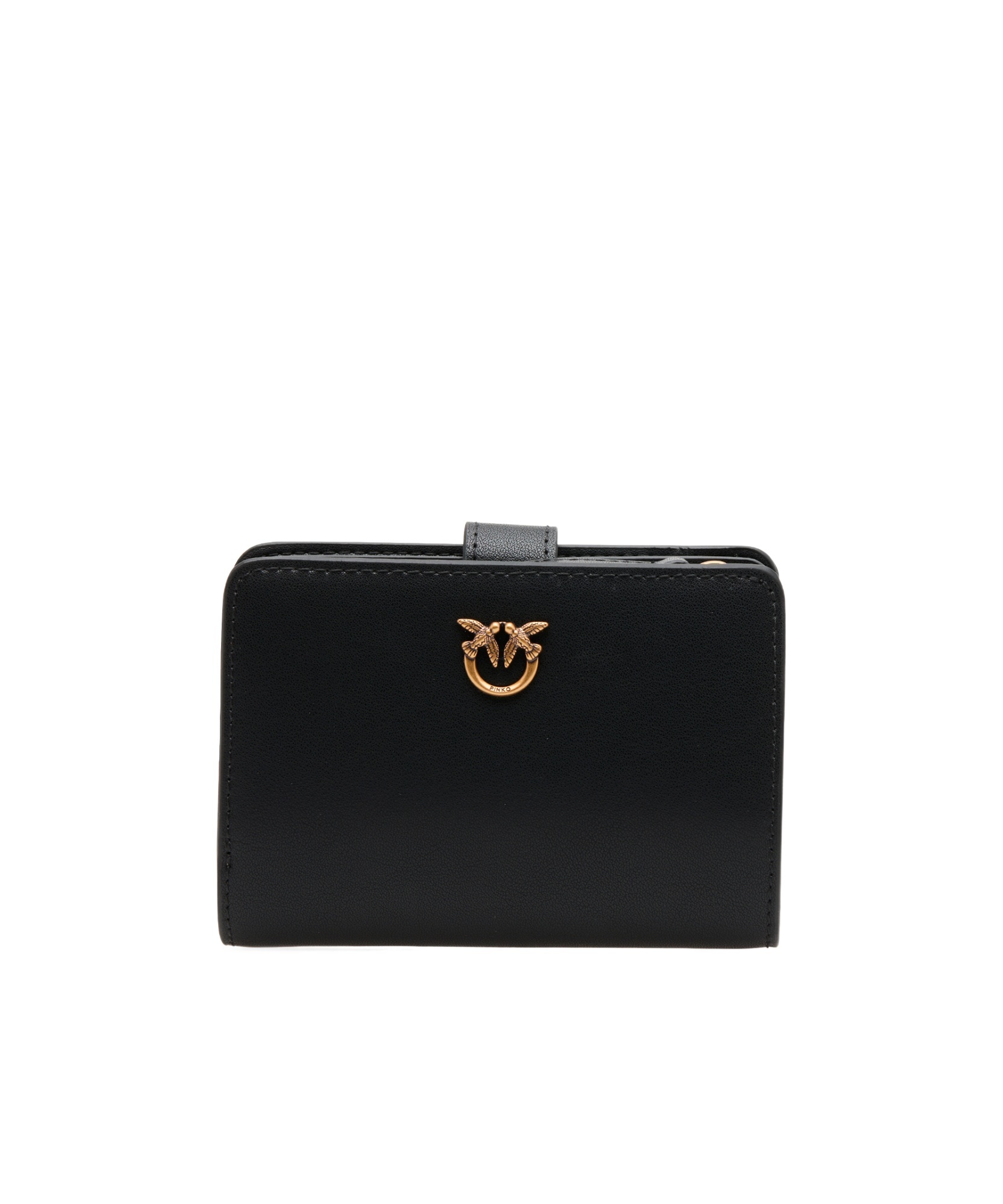 Pinko Logo Plaque Wallet In Black