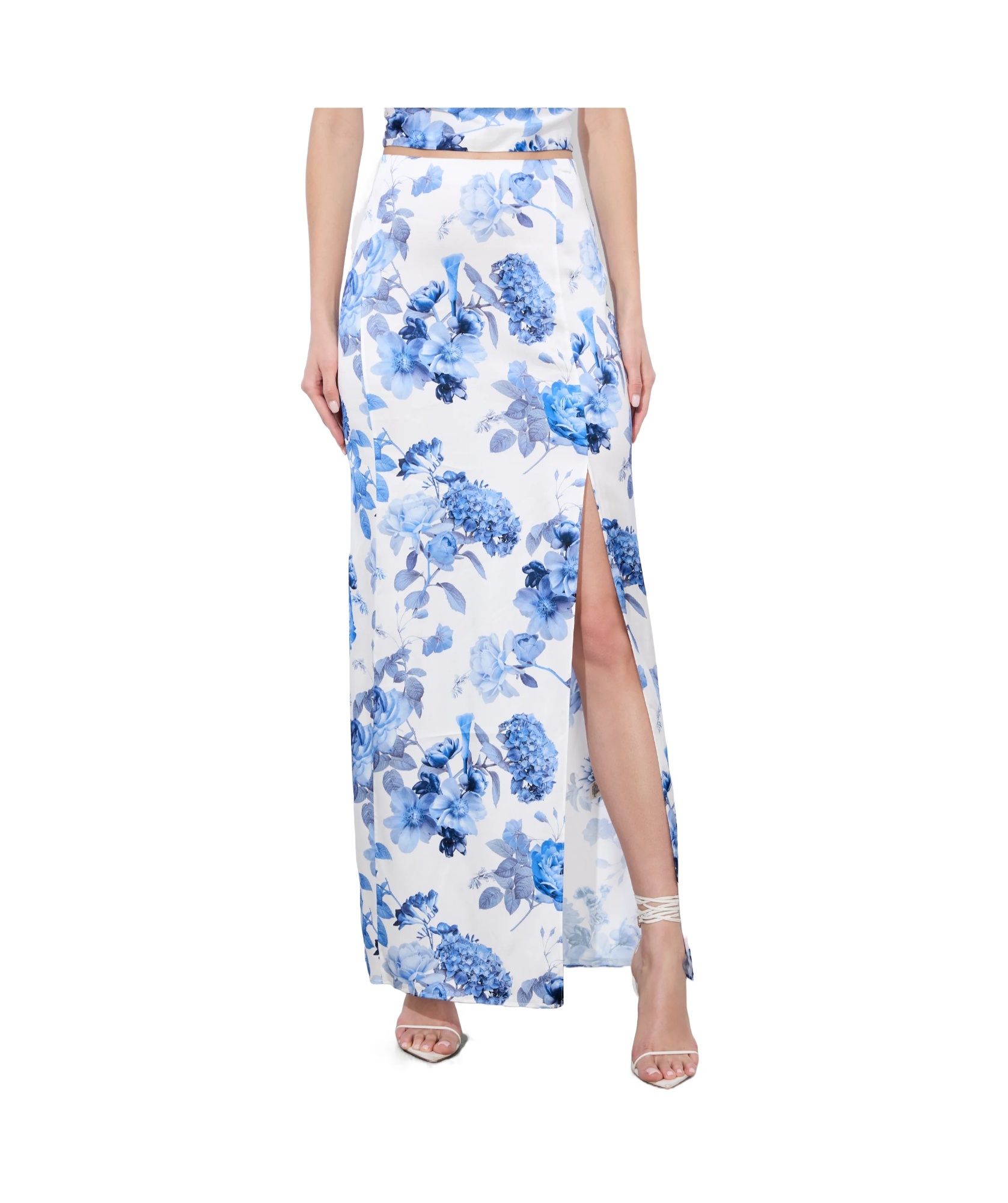 Alice And Olivia Stephine Printed Long Skirt In Multi
