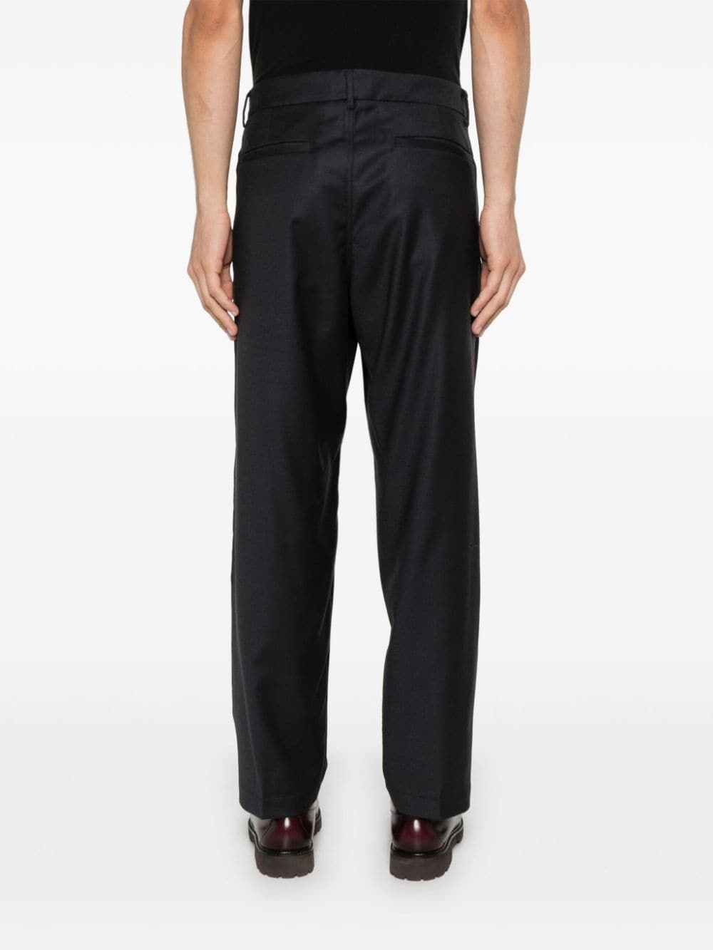 Barena Venezia Belt-loop Casual Pants In Black