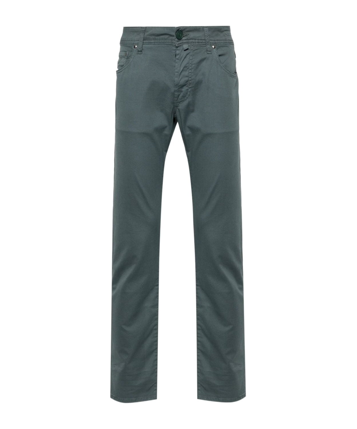 Jacob Cohen Belt-loop Casual Pants In Green