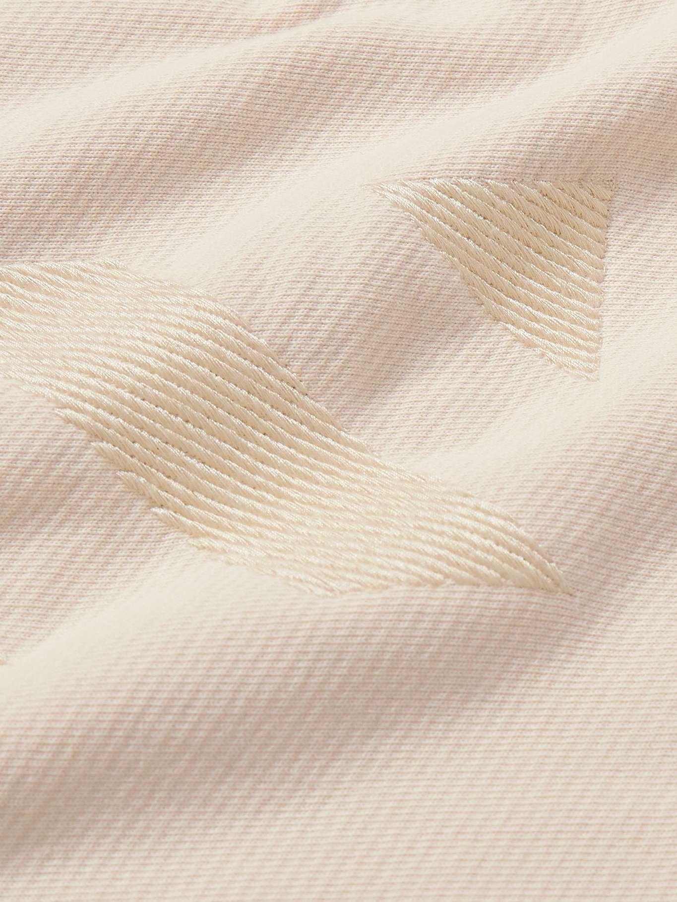 Off-white Diag-stripe Cotton Track Shorts In Nude