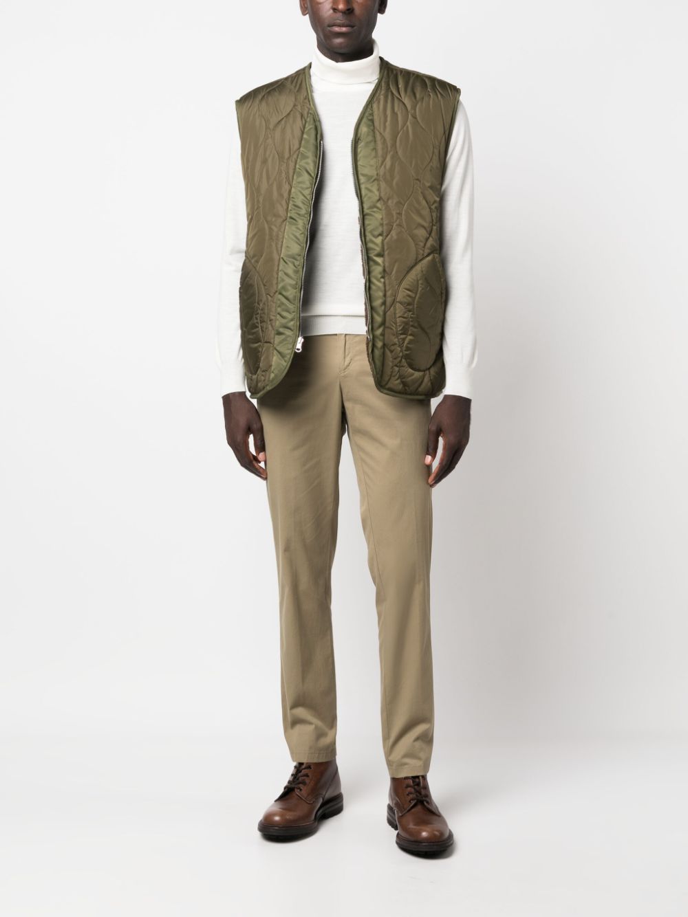 Lardini Roll-neck Wool Jumper In White