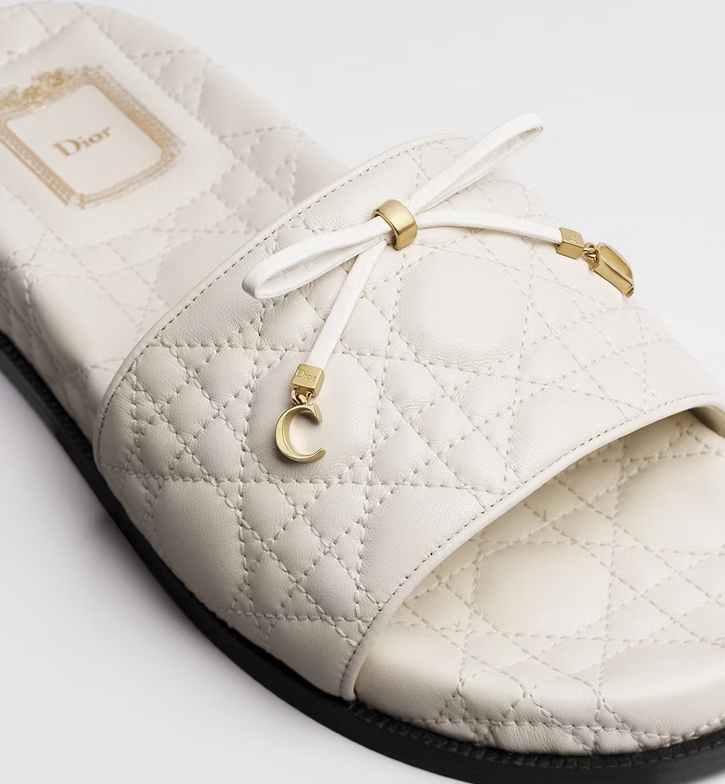 Dior Cannage Slide In Brown