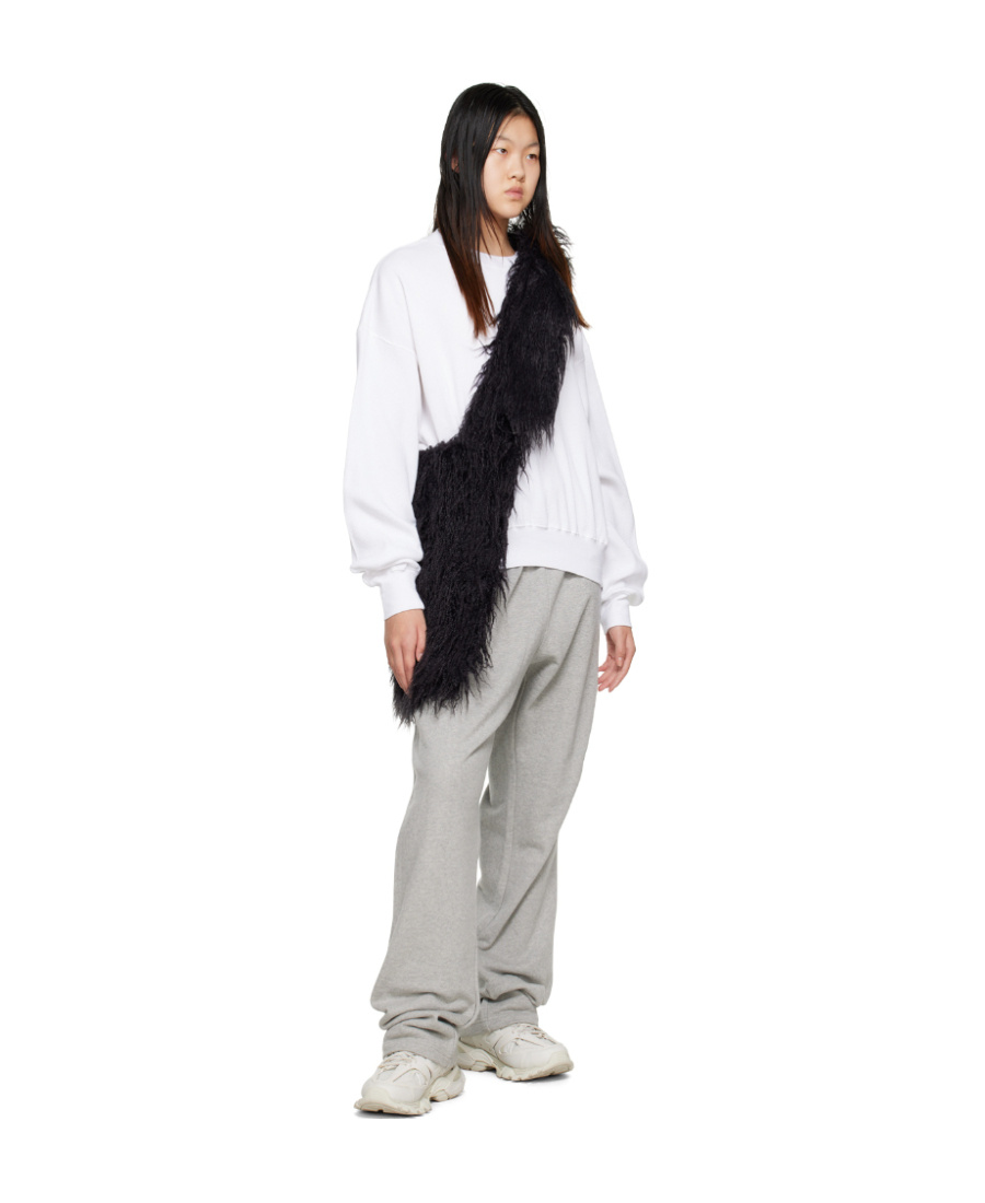 We11 Done White Crewneck Sweatshirt In White