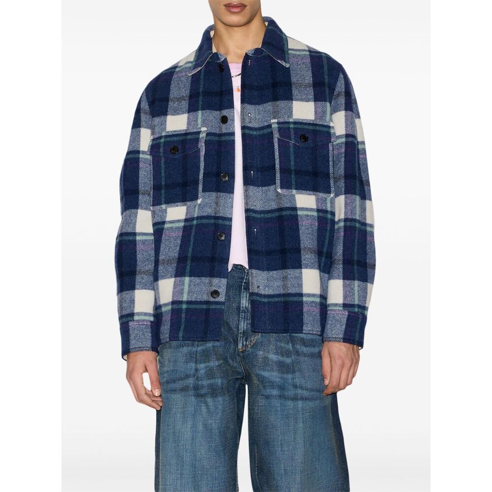 Isabel Marant Kalban Wool Blend Varsity Jacket In Black