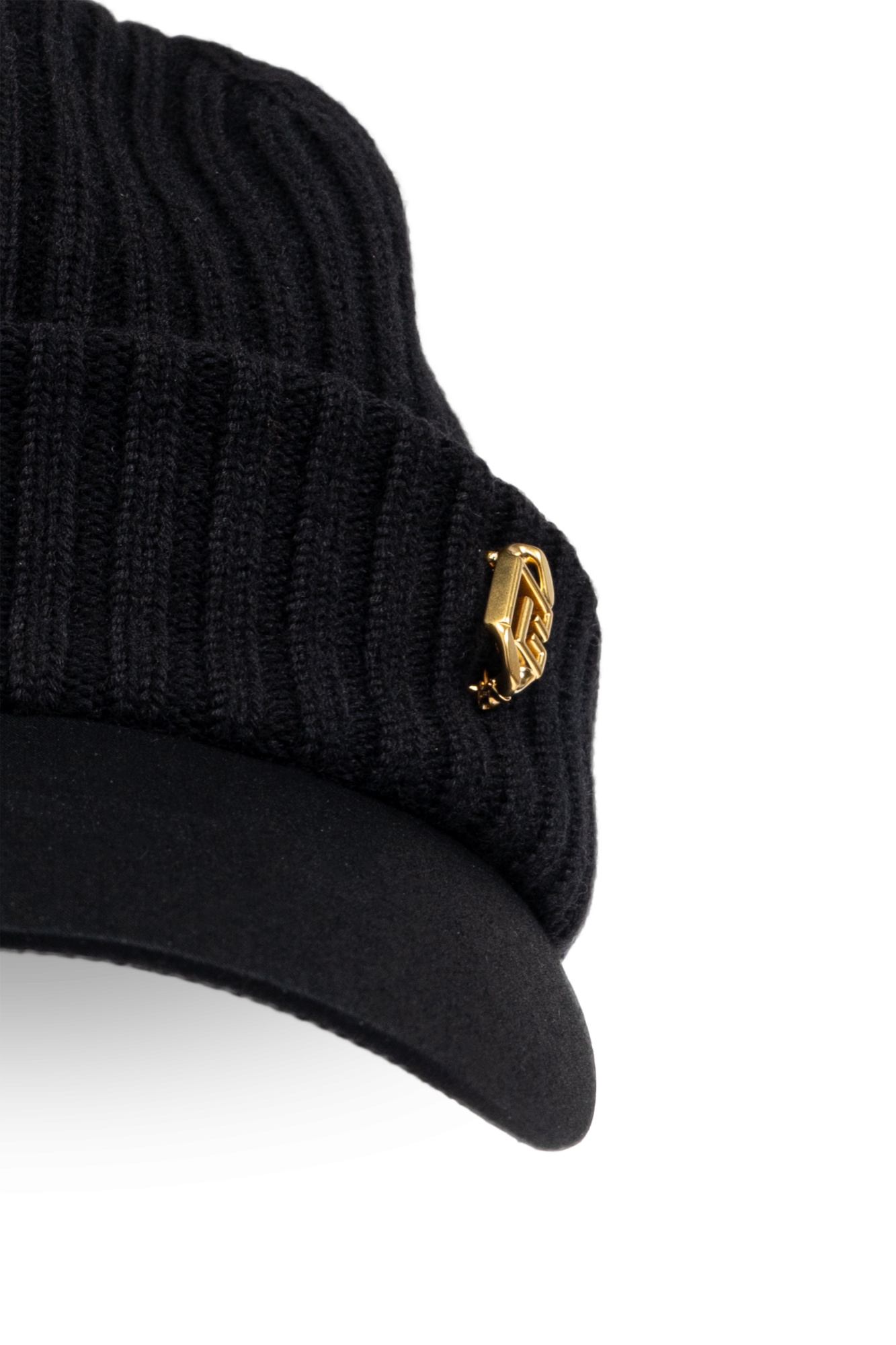 Balmain Ribbed Beanie Cap