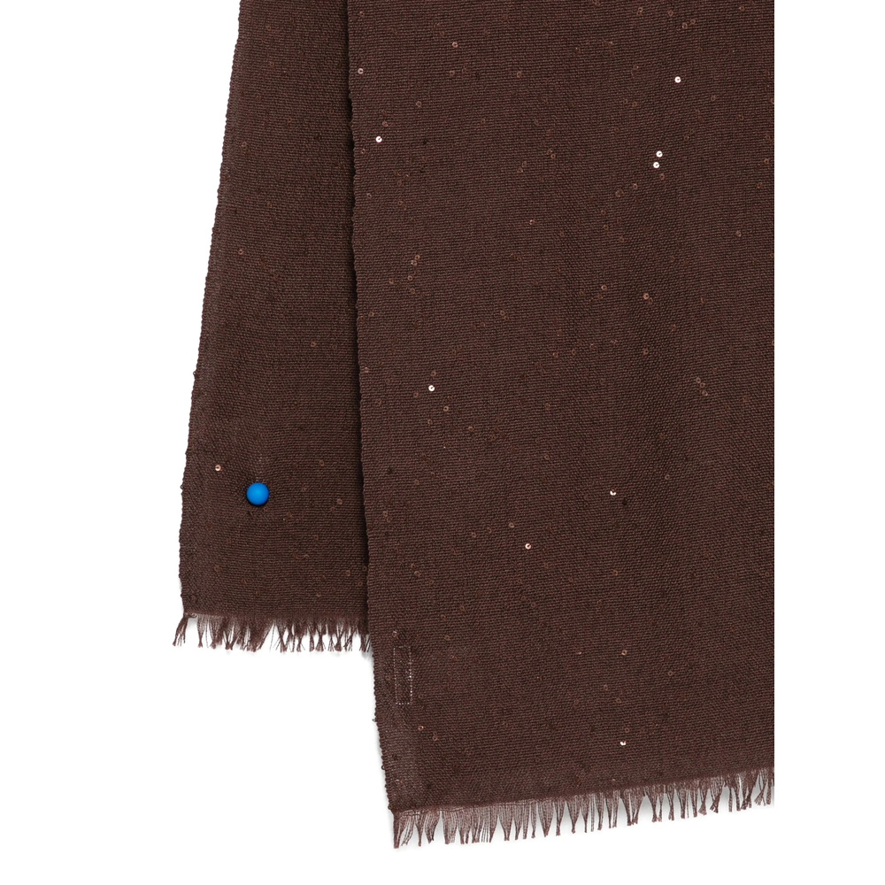 Brunello Cucinelli Diamond-yarn Sequinned Scarf