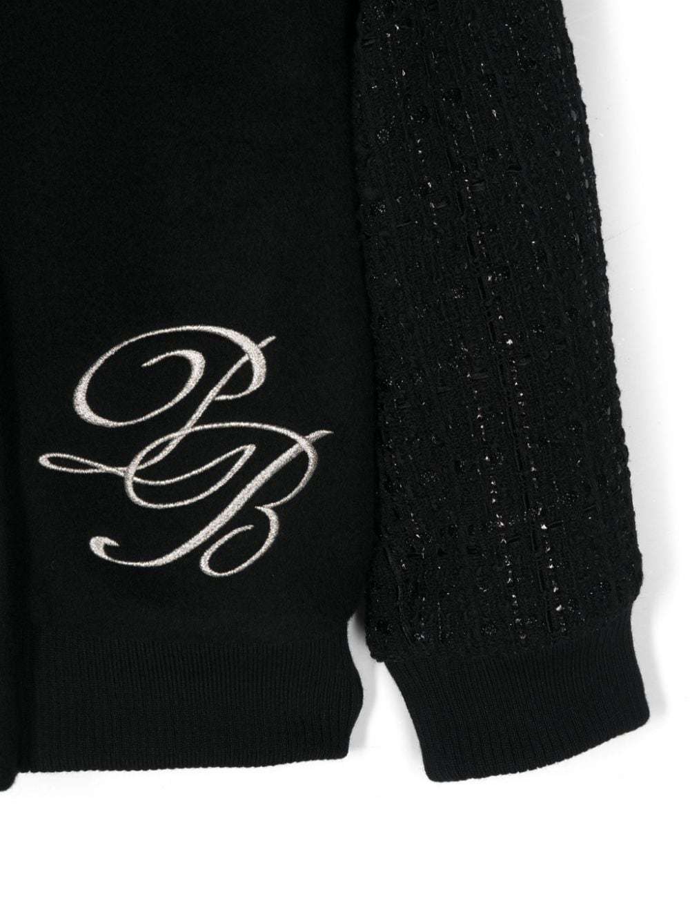 Balmain Tweed-embellished Jacket In Black