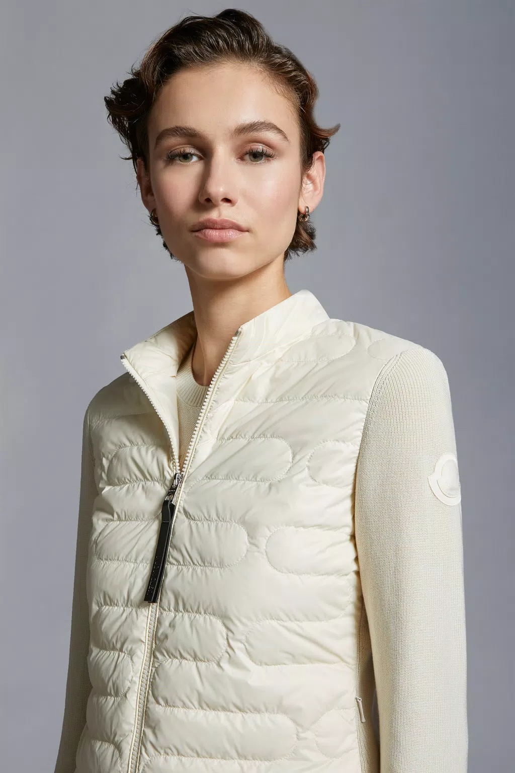 Moncler Panelled-design Jacket In White