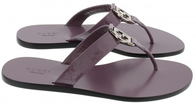 Gucci Cool Toe Drag With Logo Clip In Red