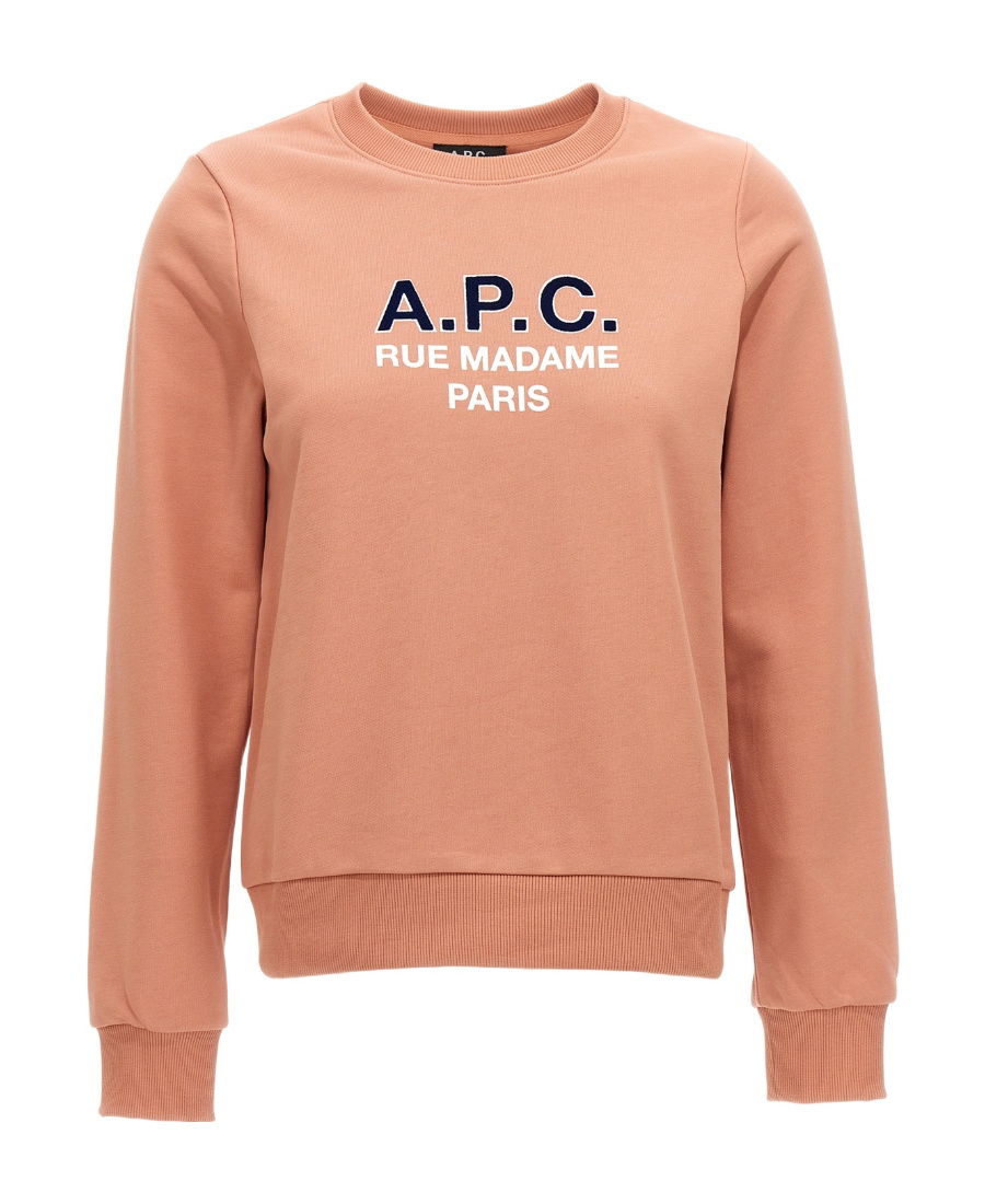 Apc A.p.c. Sweatshirt With Logo In Nude