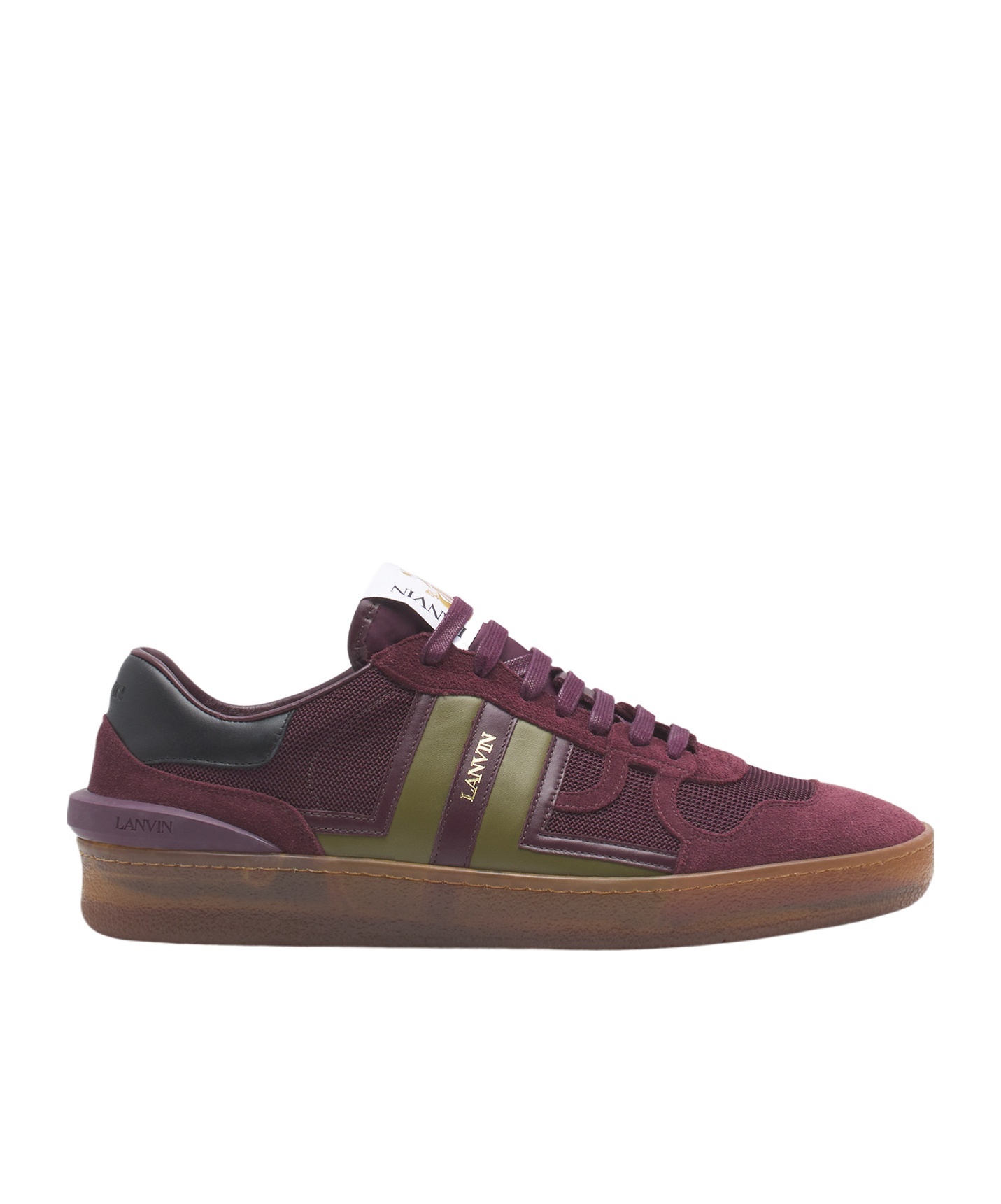 Lanvin Clay Sneakers With Translucid Sole Shoes In Brown