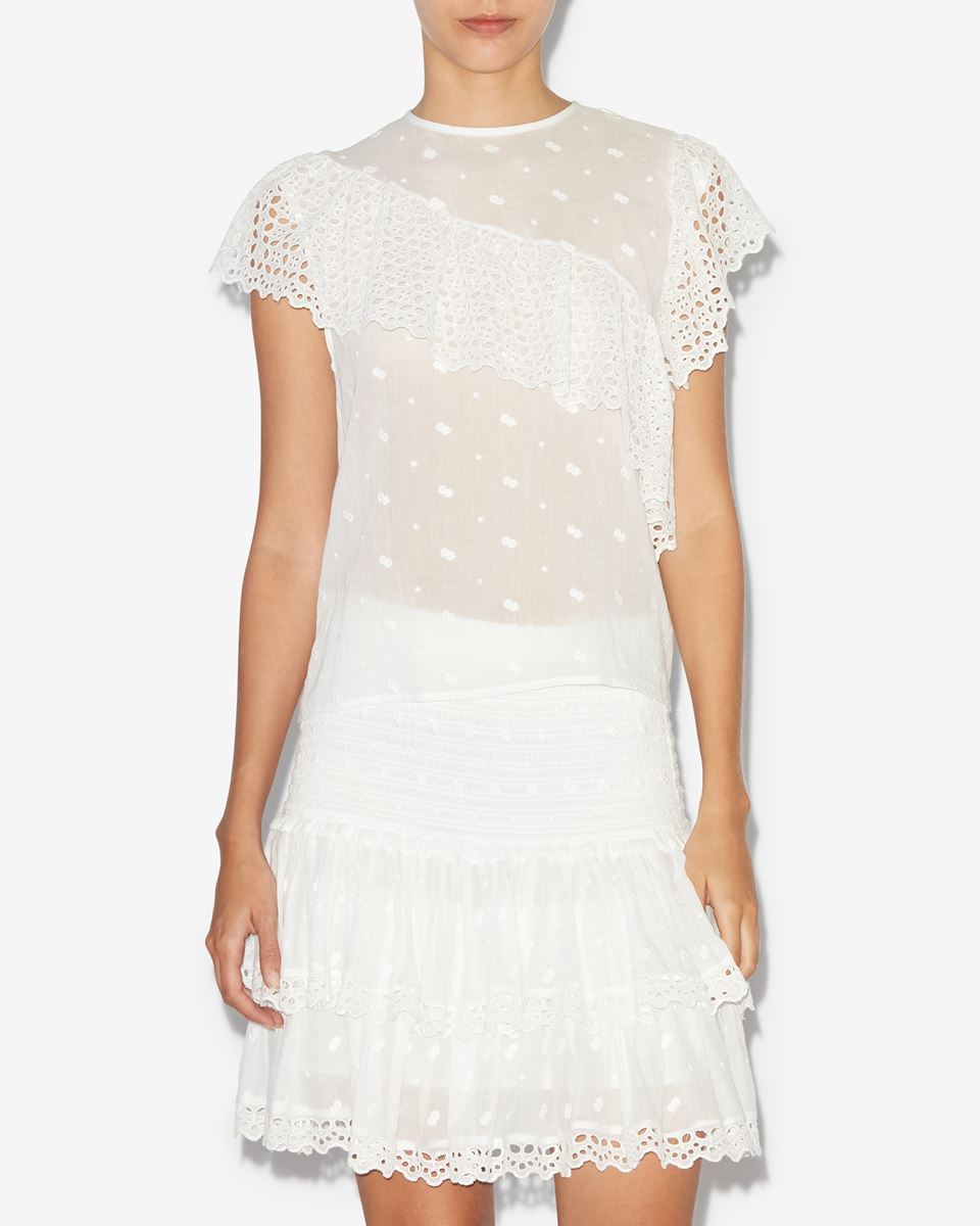 Isabel Marant Étoile Sorani Broderie-anglaise Blouse In White