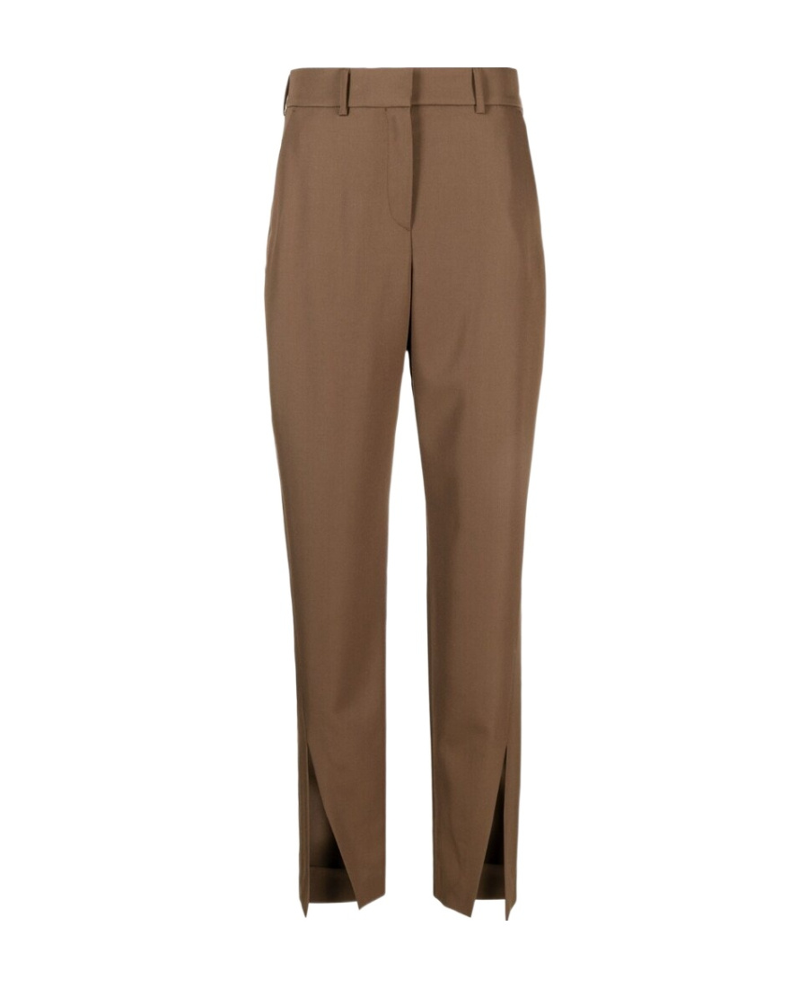 Balmain Wool Trousers In Brown