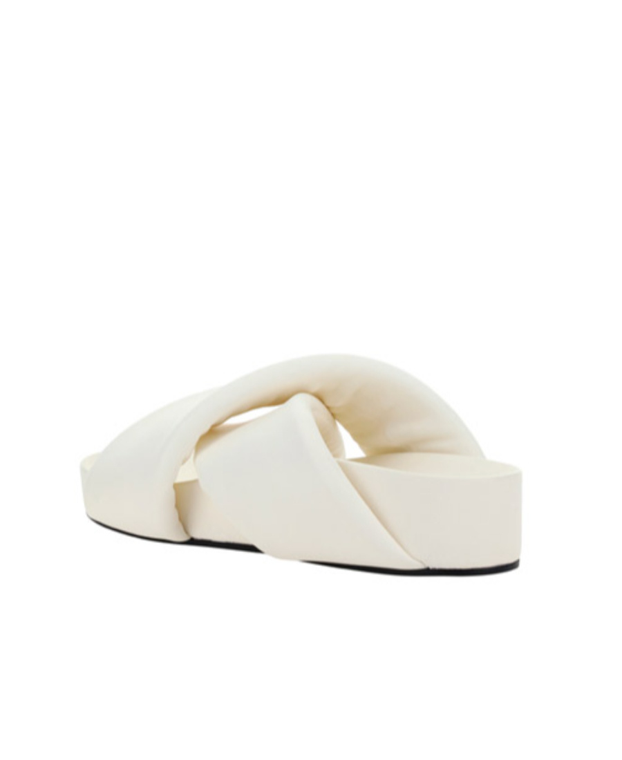 JIL SANDER CROSS-STRAP FLAT SANDALS