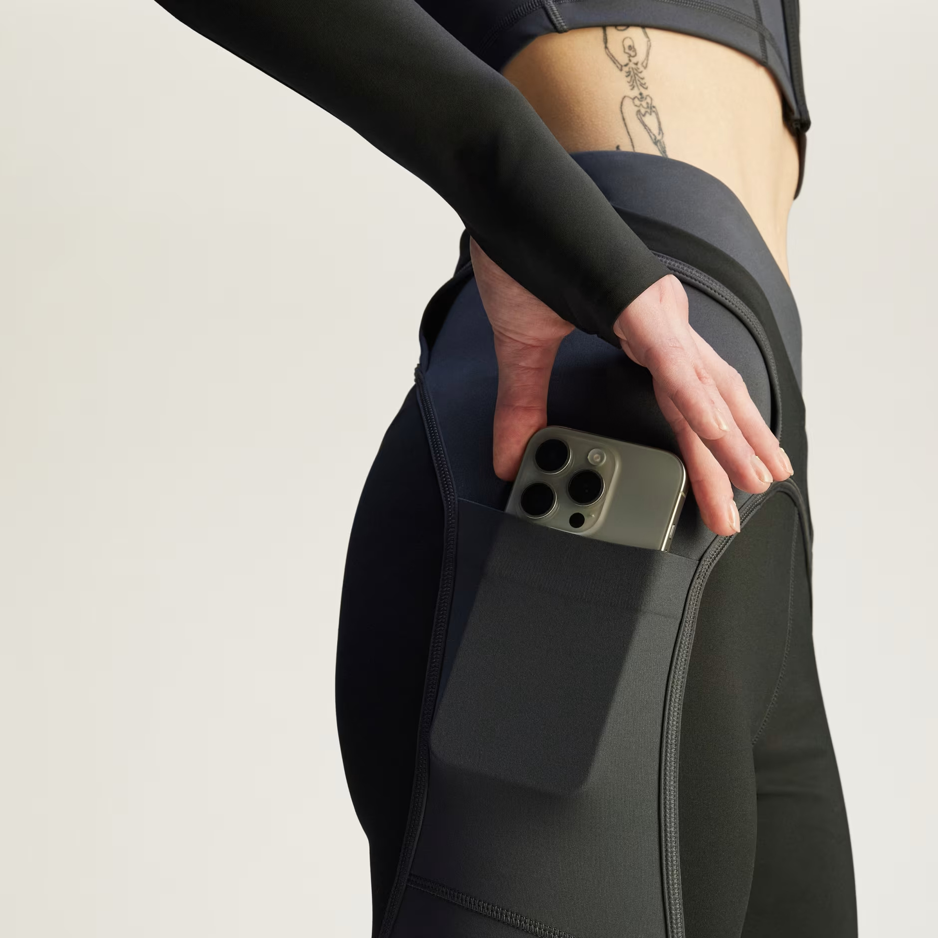 Shop Adidas By Stella Mccartney Colour-block Performance Leggings