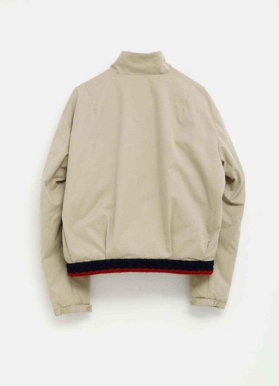 Moncler Long-sleeved Casual Jacket In Neutral