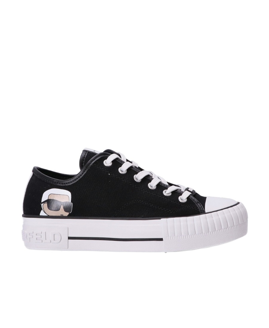 Karl Lagerfeld Kampus Max Lace-up Sneakers In Black