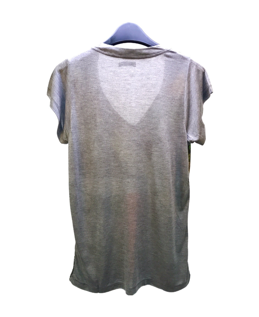 Iceberg V-collar Short-sleeved T-shirt In Multicolor