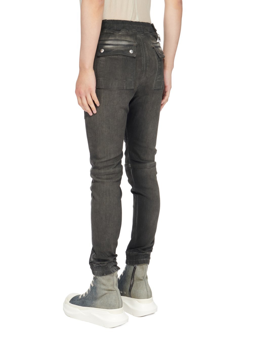Rick Owens Drkshdw Zip-detail Slim-fit Jeans In Black