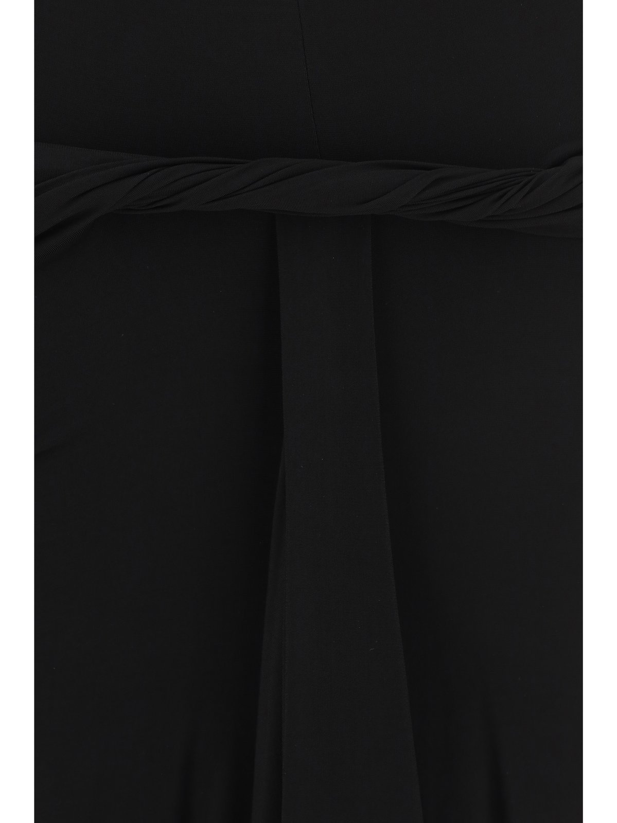 Rick Owens Twist-detailing Midi Skirt In Black
