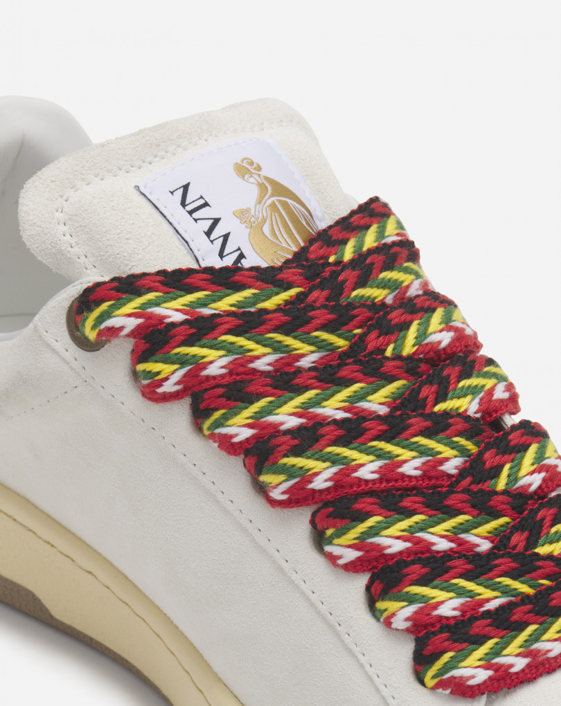 Lanvin Lite Curb Low-top Sneakers In White
