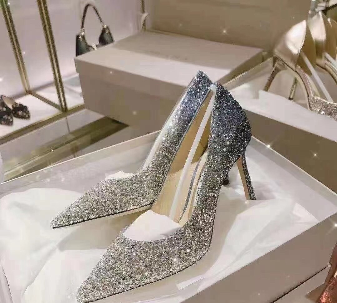 Jimmy Choo Romy 85 Pumps In Gray