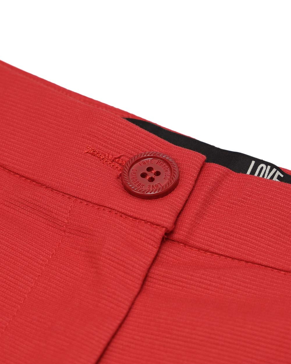 Moschino Logo Detail Shorts In Red