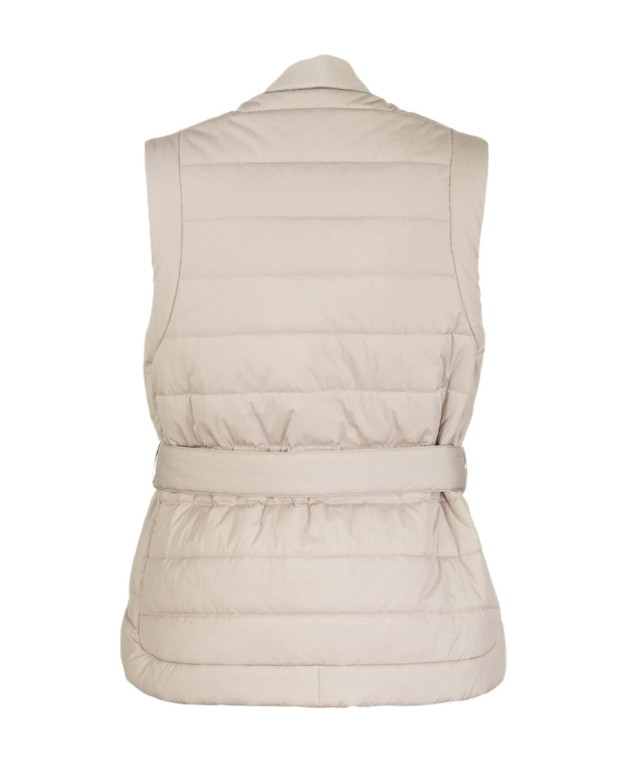 Brunello Cucinelli Women's Down Sleeveless Jacket In Nude