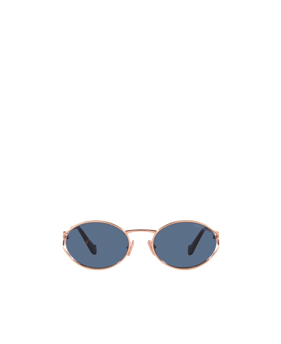 Miu Miu Oval-frame Sunglasses In Blue
