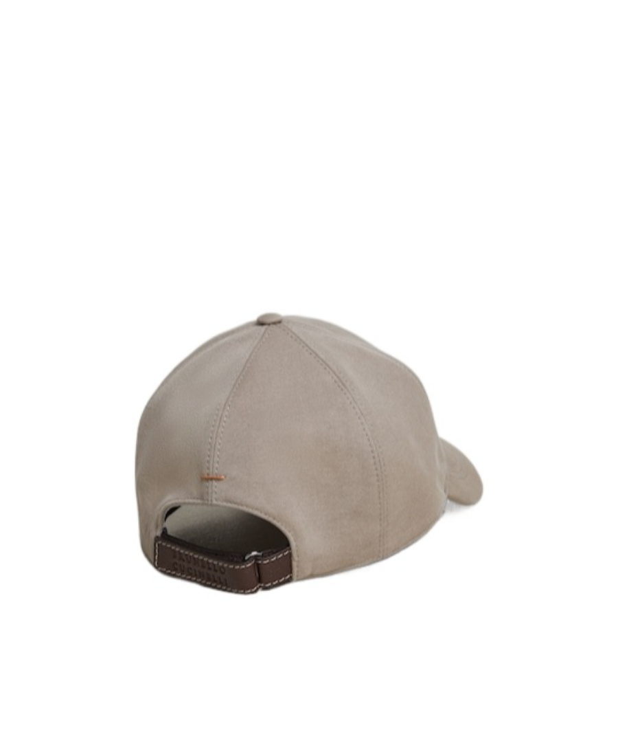 Brunello Cucinelli Logo-embroidered Cap In Nude