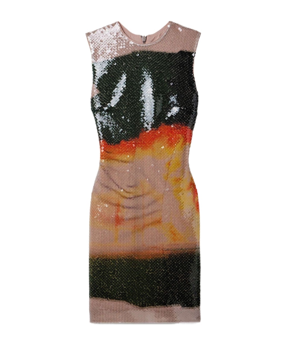 16arlington Aveo Sequined Tulle Mini Dress In Brown