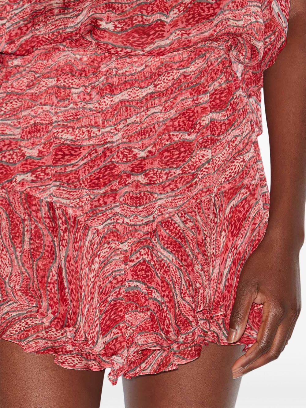 Isabel Marant Étoile Isabel Marant Etoile Fuchsia Printed Sornel Shorts In Red