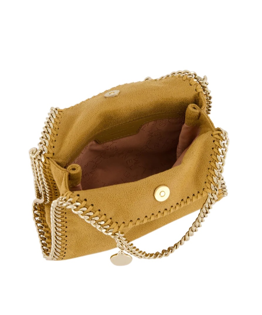 Stella Mccartney Chain Shoulder Bag In Brown